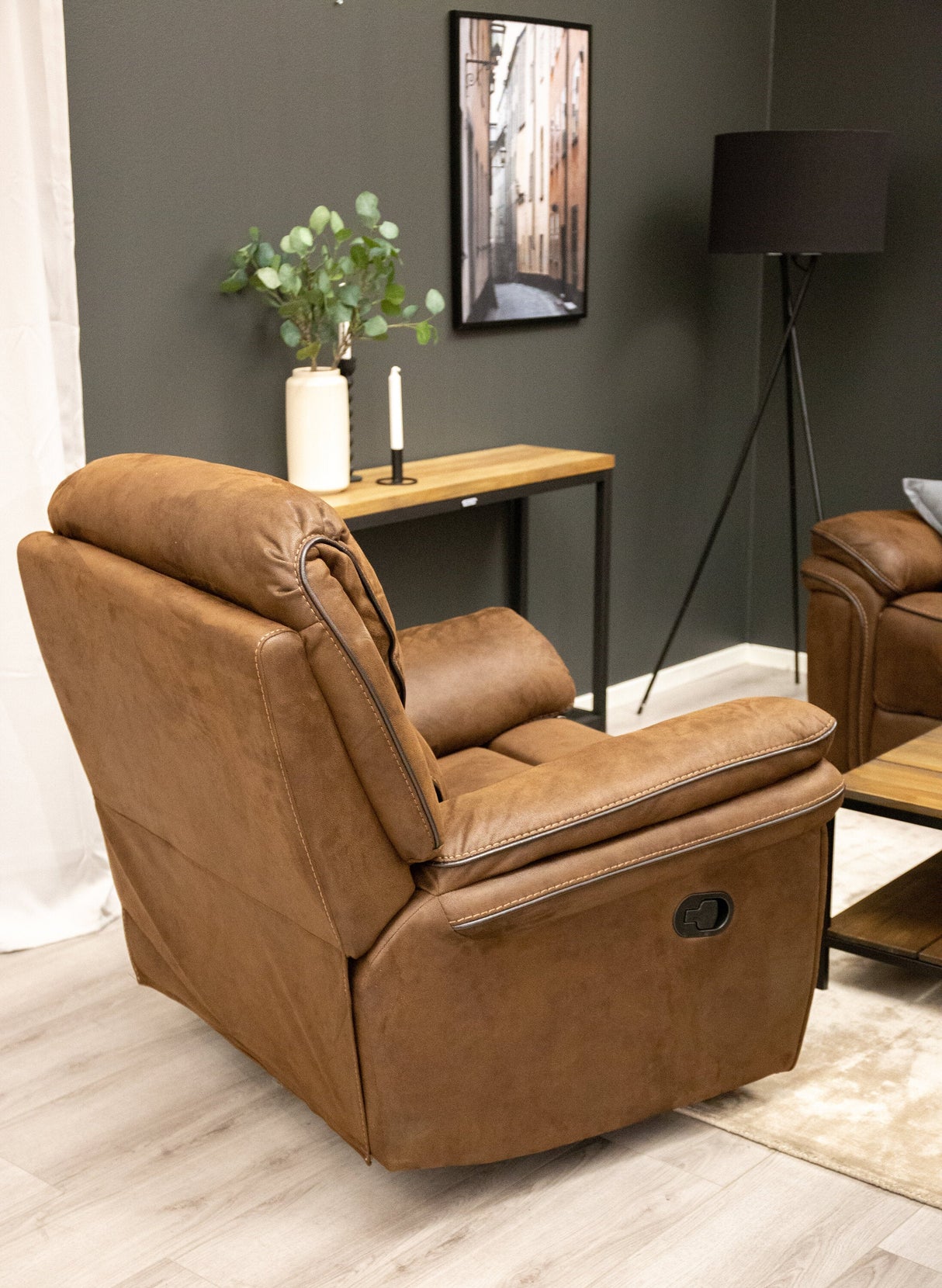 Saranda Relaxsessel - braun/Mikrofaser - Relaxsessel - ALVAHOME