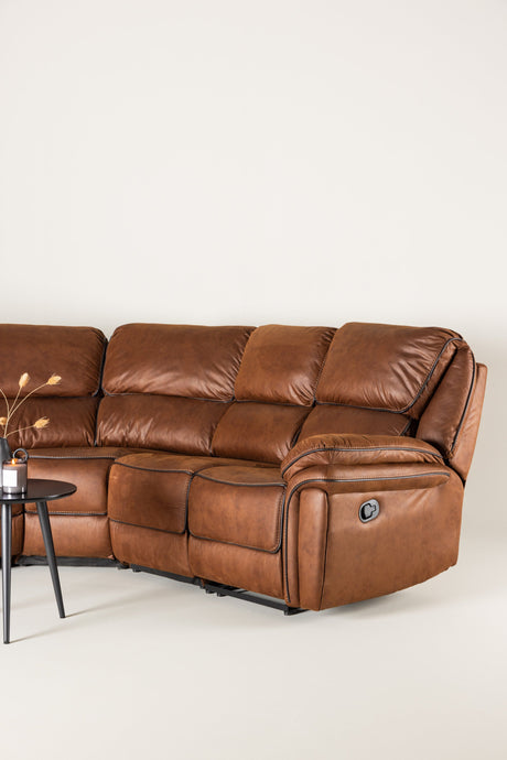 Saranda Relaxsofa - braun/Mikrofaser - Relaxsofas - ALVAHOME