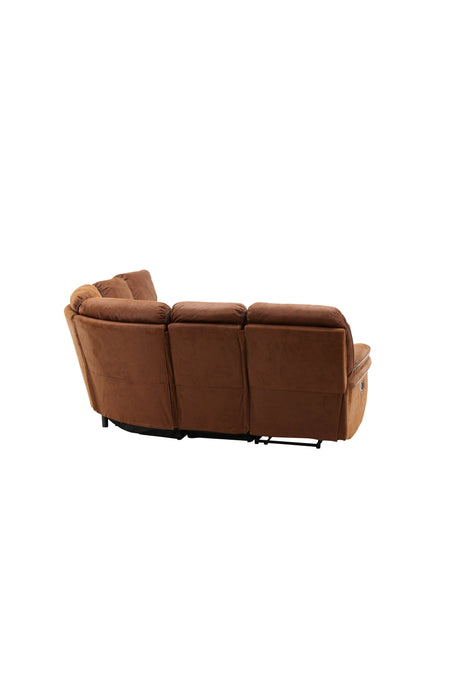 Saranda Relaxsofa - braun/Mikrofaser - Relaxsofas - ALVAHOME