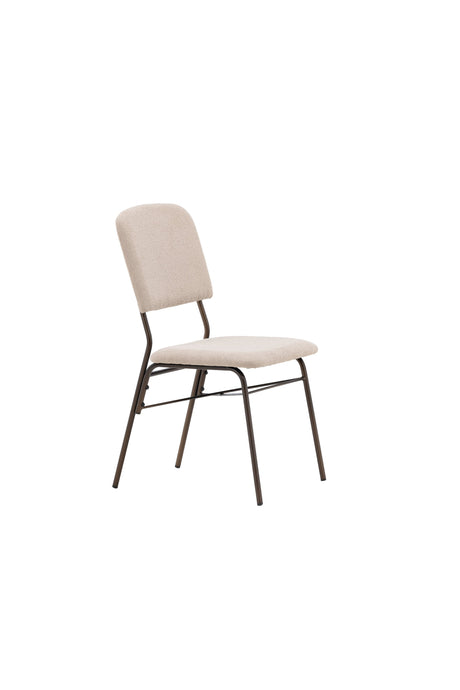 Seda Esszimmerstuhl - beige/Stahl - Essstühle - ALVAHOME