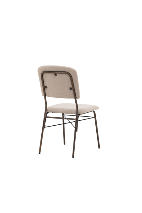 Seda Esszimmerstuhl - beige/Stahl - Essstühle - ALVAHOME