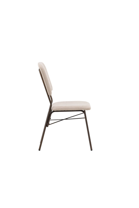 Seda Esszimmerstuhl - beige/Stahl - Essstühle - ALVAHOME