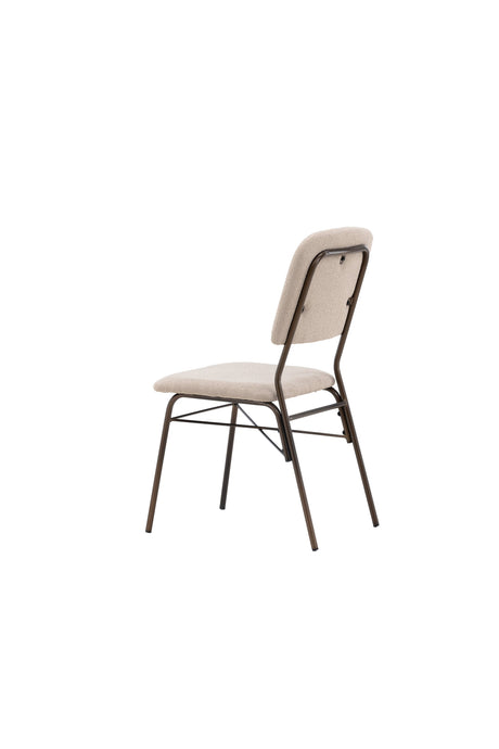 Seda Esszimmerstuhl - beige/Stahl - Essstühle - ALVAHOME