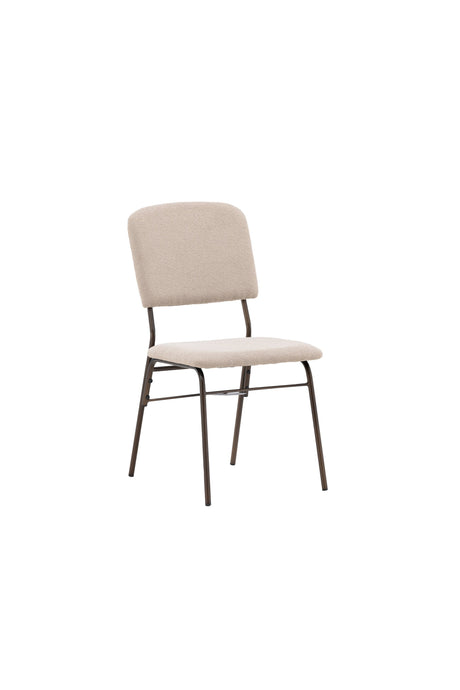 Seda Esszimmerstuhl - beige/Stahl - Essstühle - ALVAHOME