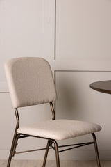 Seda Esszimmerstuhl - beige/Stahl - Essstühle - ALVAHOME
