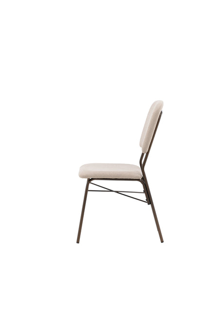 Seda Esszimmerstuhl - beige/Stahl - Essstühle - ALVAHOME