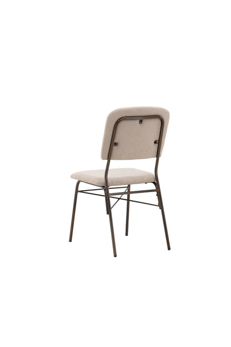 Seda Esszimmerstuhl - beige/Stahl - Essstühle - ALVAHOME