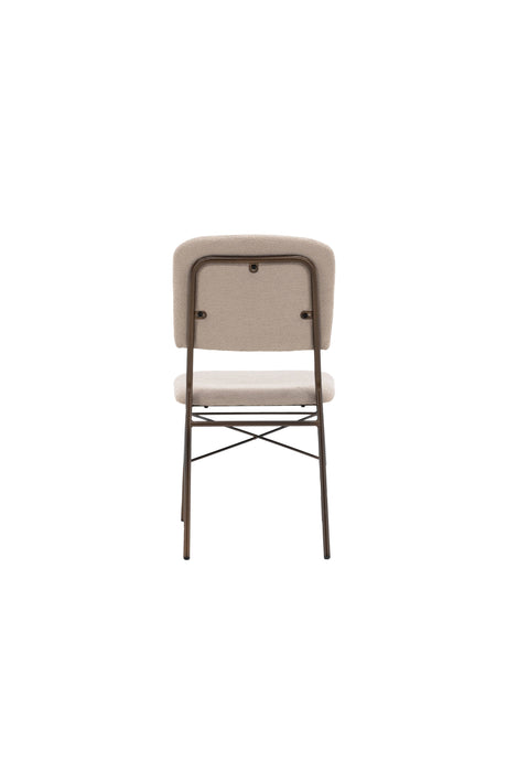 Seda Esszimmerstuhl - beige/Stahl - Essstühle - ALVAHOME