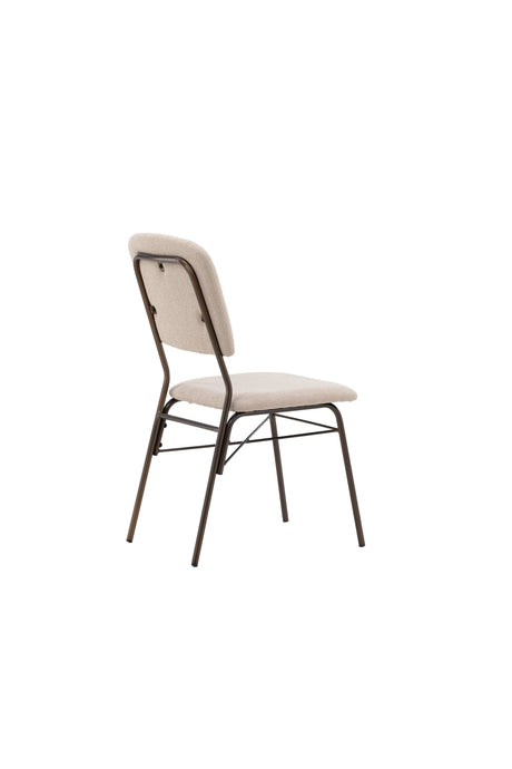 Seda Esszimmerstuhl - beige/Stahl - Essstühle - ALVAHOME