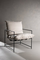 Sedalia Sessel - weiß/Polyester - Leinen - Sessel - ALVAHOME