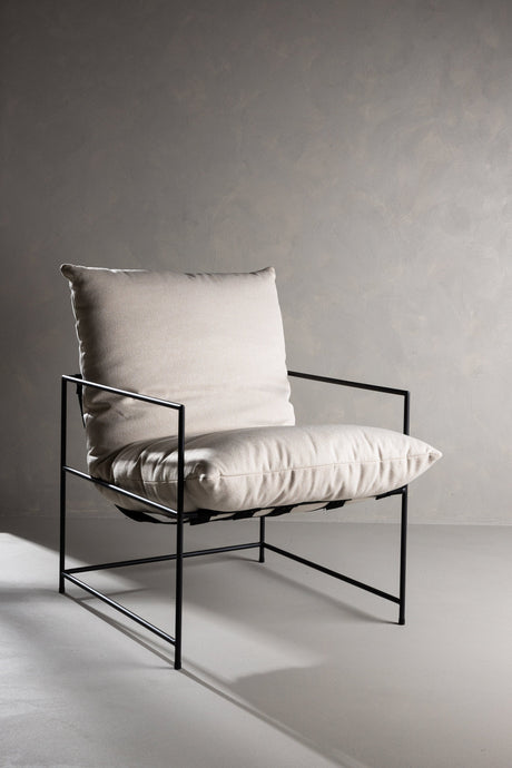 Sedalia Sessel - weiß/Polyester - Leinen - Sessel - ALVAHOME