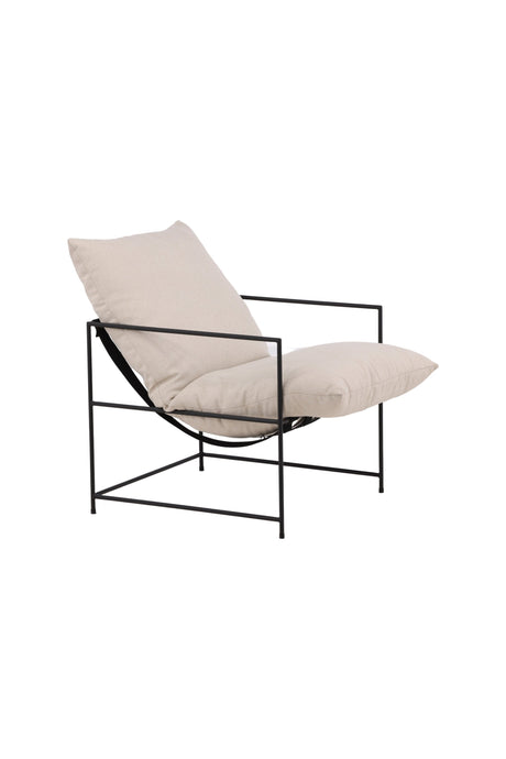 Sedalia Sessel - weiß/Polyester - Leinen - Sessel - ALVAHOME