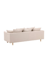 Segelskären 3 - Sitzer Sofa - beige/Polyester - Leinen - 3 - Sitzer Sofas - ALVAHOME