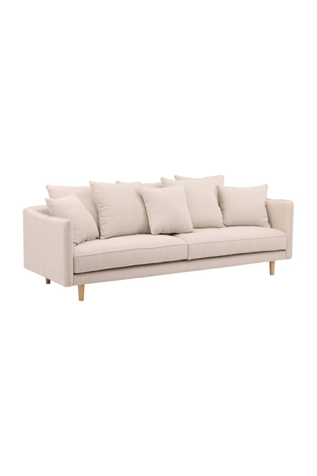 Segelskären 3 - Sitzer Sofa - beige/Polyester - Leinen - 3 - Sitzer Sofas - ALVAHOME