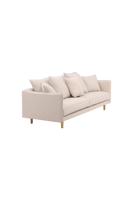 Segelskären 3 - Sitzer Sofa - beige/Polyester - Leinen - 3 - Sitzer Sofas - ALVAHOME