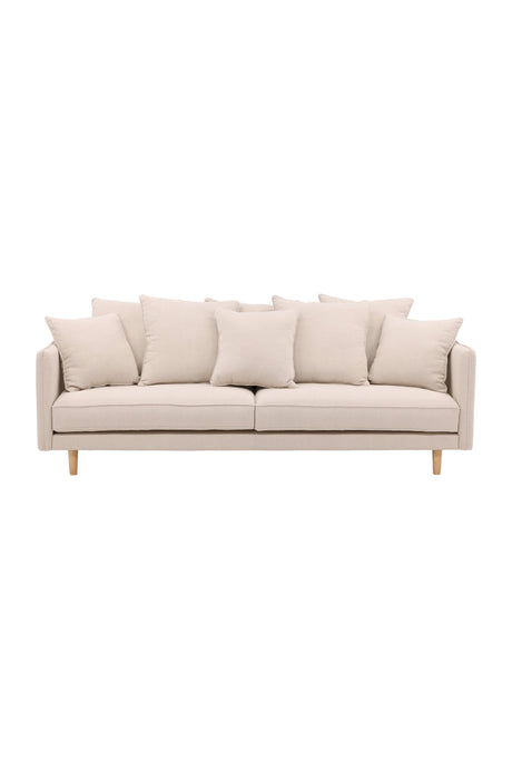 Segelskären 3 - Sitzer Sofa - beige/Polyester - Leinen - 3 - Sitzer Sofas - ALVAHOME
