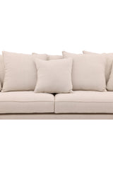 Segelskären 3 - Sitzer Sofa - beige/Polyester - Leinen - 3 - Sitzer Sofas - ALVAHOME