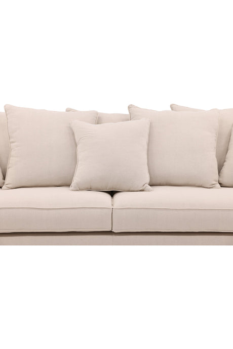 Segelskären 3 - Sitzer Sofa - beige/Polyester - Leinen - 3 - Sitzer Sofas - ALVAHOME