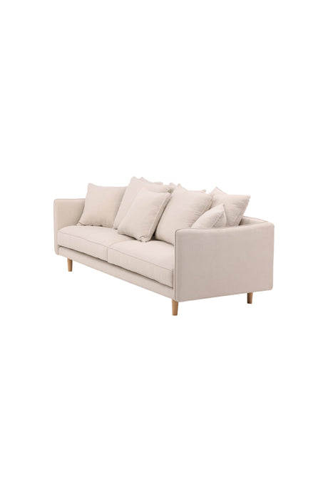 Segelskären 3 - Sitzer Sofa - beige/Polyester - Leinen - 3 - Sitzer Sofas - ALVAHOME