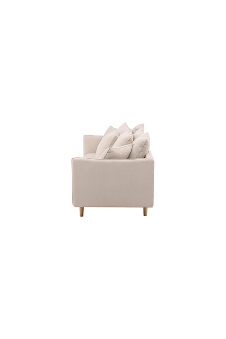 Segelskären 3 - Sitzer Sofa - beige/Polyester - Leinen - 3 - Sitzer Sofas - ALVAHOME