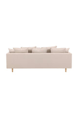 Segelskären 3 - Sitzer Sofa - beige/Polyester - Leinen - 3 - Sitzer Sofas - ALVAHOME