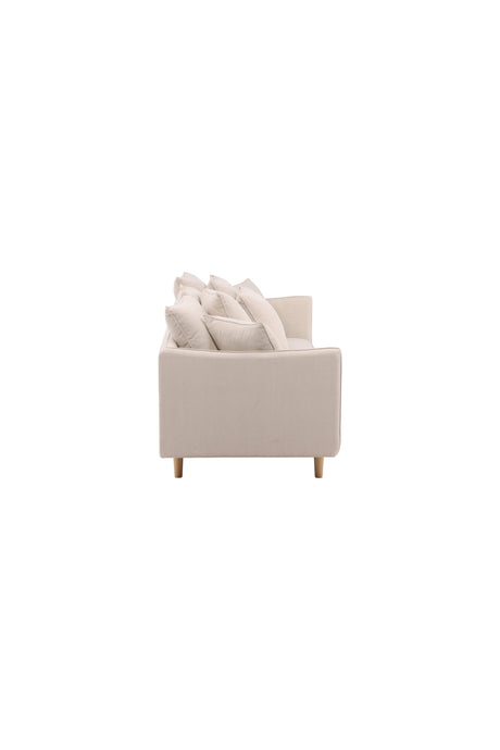 Segelskären 3 - Sitzer Sofa - beige/Polyester - Leinen - 3 - Sitzer Sofas - ALVAHOME