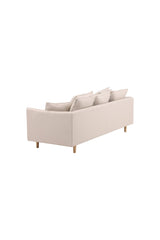 Segelskären 3 - Sitzer Sofa - beige/Polyester - Leinen - 3 - Sitzer Sofas - ALVAHOME