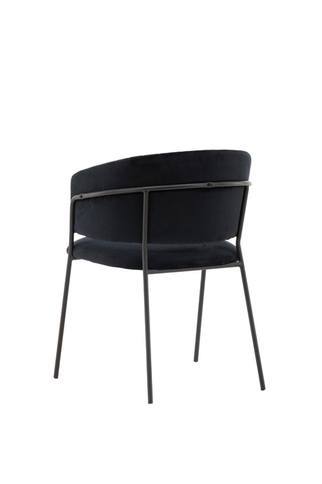 Selma Esszimmerstuhl - schwarz/Stahl - Essstühle - ALVAHOME