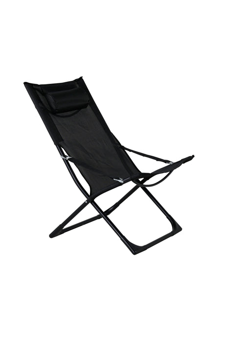 Seville Outdoor Sun - Lounge - schwarz/Stahl - Outdoor Sun - Lounges - ALVAHOME