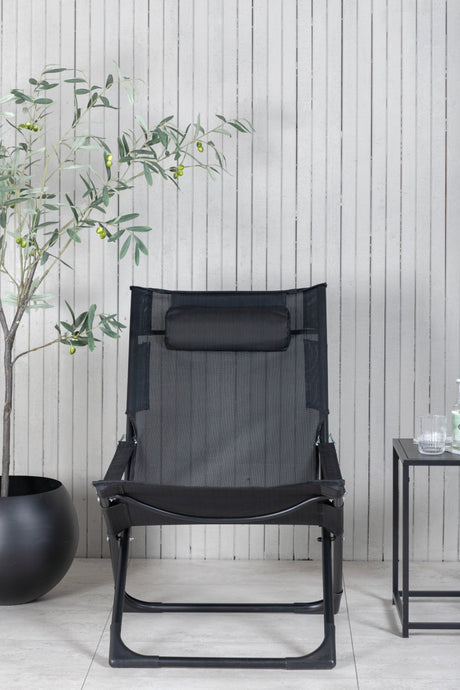 Seville Outdoor Sun - Lounge - schwarz/Stahl - Outdoor Sun - Lounges - ALVAHOME