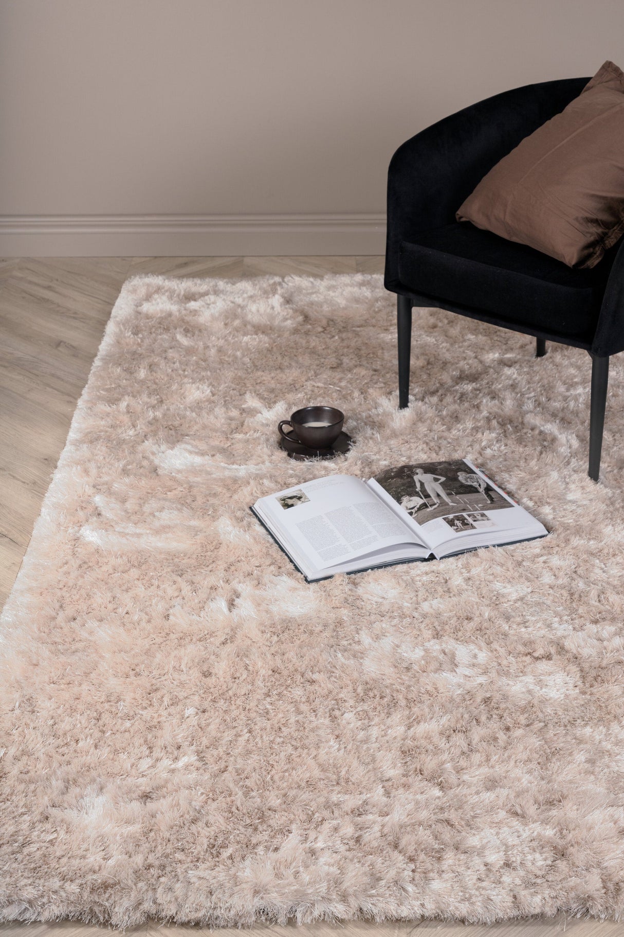 Shiva Wohnzimmerteppich - beige/Polyester - Wohnzimmerteppiche - ALVAHOME