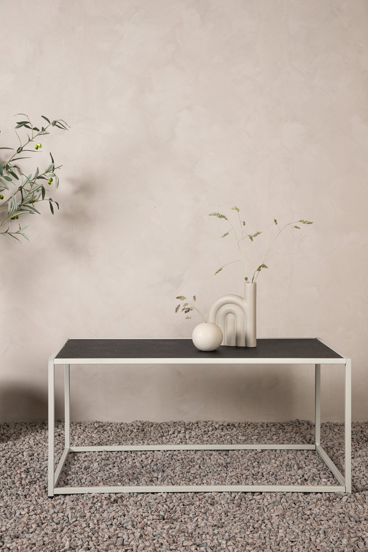 Siaton Outdoor - Couchtisch - grau/Stahl - Outdoor - Couchtische - ALVAHOME