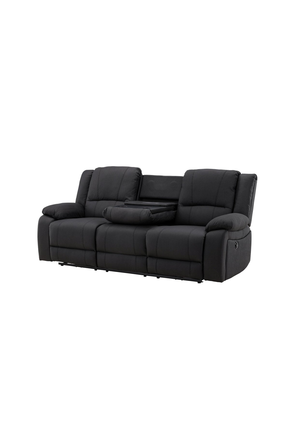 Singapore Relaxsofa - schwarz/Polyester - Relaxsofas - ALVAHOME