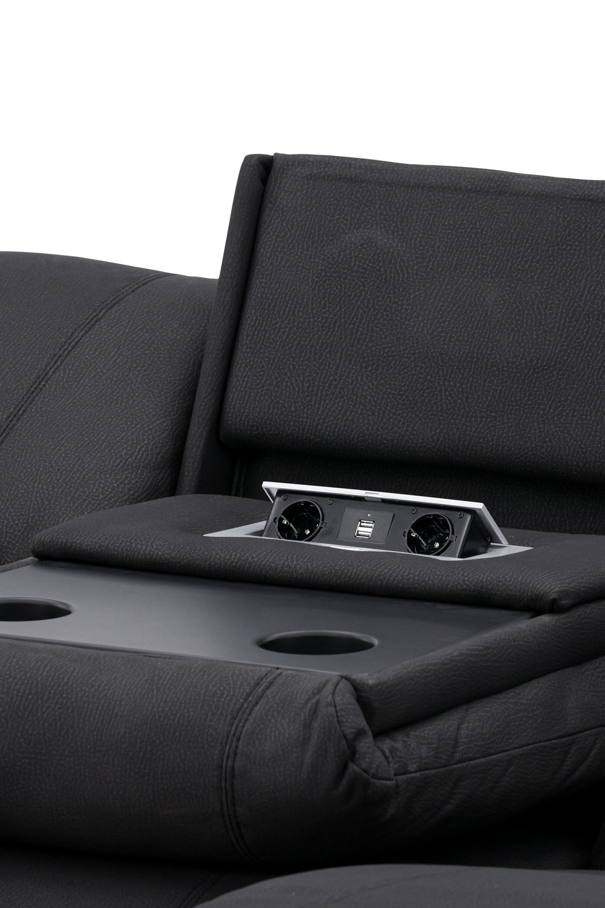 Singapore Relaxsofa - schwarz/Polyester - Relaxsofas - ALVAHOME