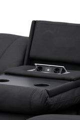 Singapore Relaxsofa - schwarz/Polyester - Relaxsofas - ALVAHOME