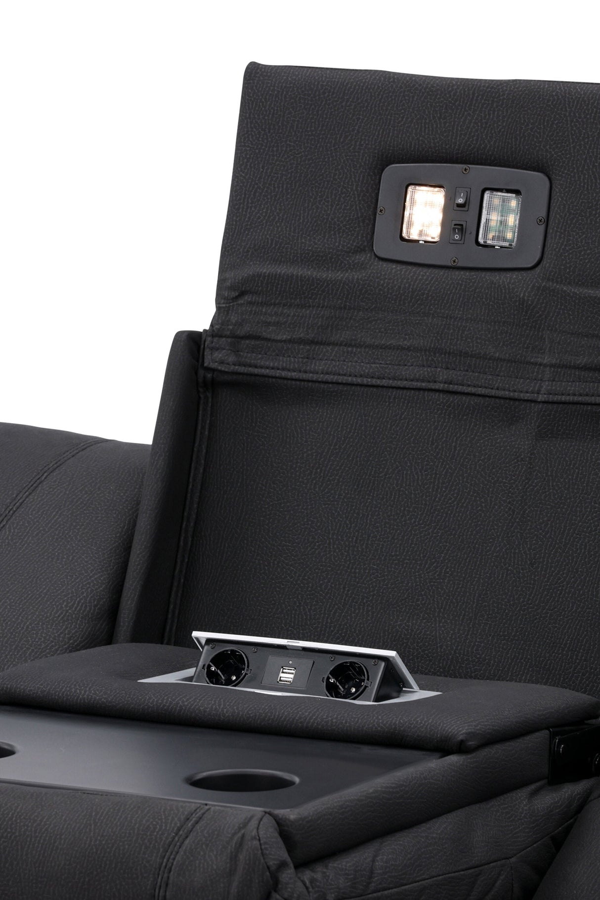 Singapore Relaxsofa - schwarz/Polyester - Relaxsofas - ALVAHOME