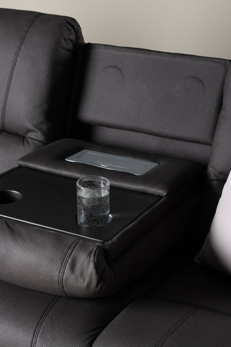 Singapore Relaxsofa - schwarz/Polyester - Relaxsofas - ALVAHOME