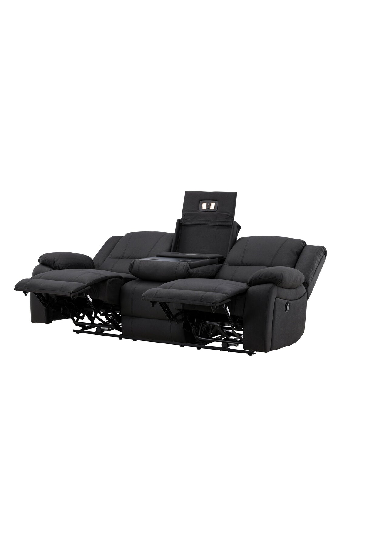 Singapore Relaxsofa - schwarz/Polyester - Relaxsofas - ALVAHOME