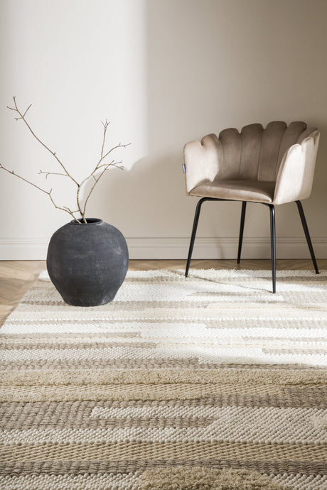 Sixten Wohnzimmerteppich - beige/Wolle - Wohnzimmerteppiche - ALVAHOME