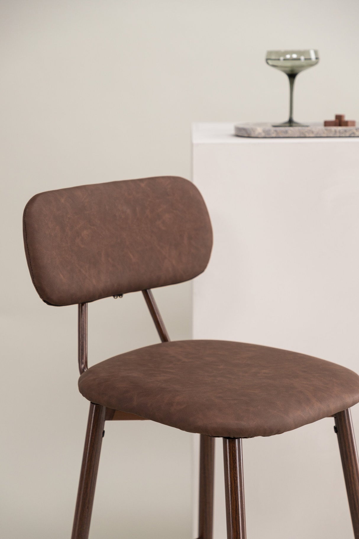 Skaftö Barhocker - braun/Stahl - Barhocker - ALVAHOME