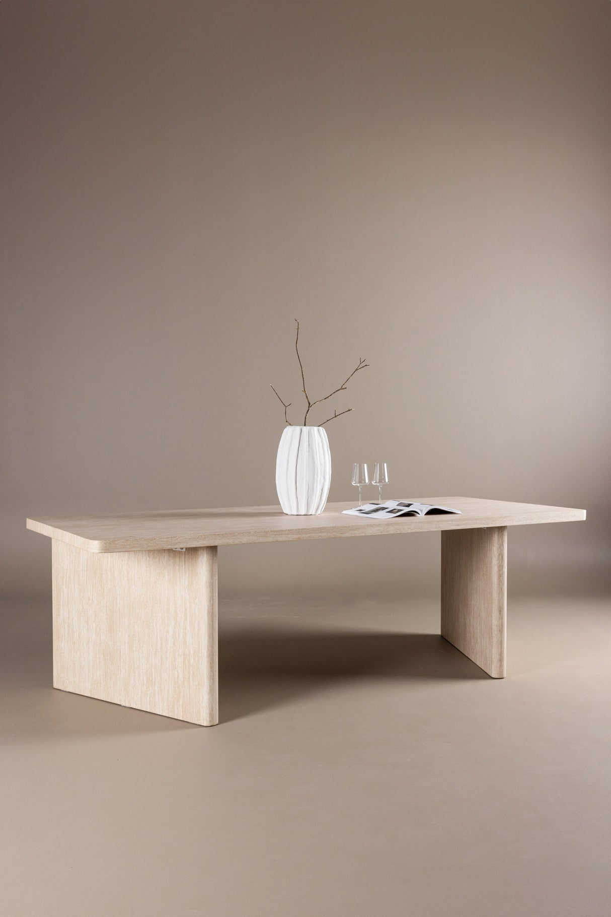 Skagen rechteckiger Esstisch - beige/MDF - Rechteckige Esstische - ALVAHOME