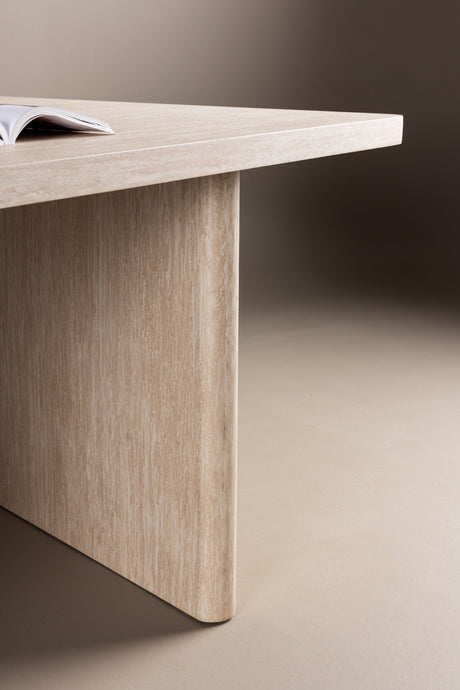 Skagen rechteckiger Esstisch - beige/MDF - Rechteckige Esstische - ALVAHOME