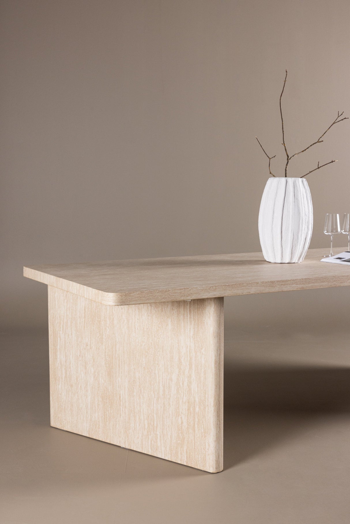 Skagen rechteckiger Esstisch - beige/MDF - Rechteckige Esstische - ALVAHOME
