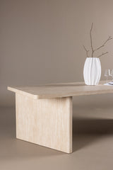Skagen rechteckiger Esstisch - beige/MDF - Rechteckige Esstische - ALVAHOME