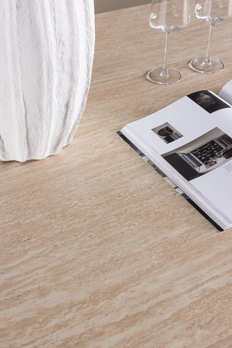 Skagen rechteckiger Esstisch - beige/MDF - Rechteckige Esstische - ALVAHOME
