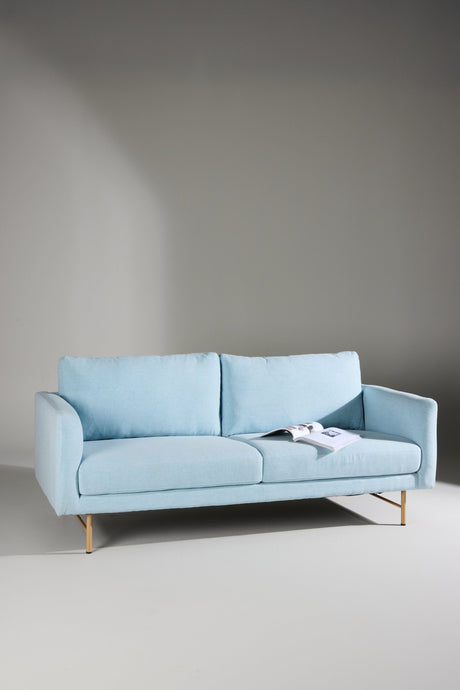 Sky 3 - Sitzer Sofa - blau/Polyester - 3 - Sitzer Sofas - ALVAHOME