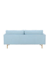 Sky 3 - Sitzer Sofa - blau/Polyester - 3 - Sitzer Sofas - ALVAHOME