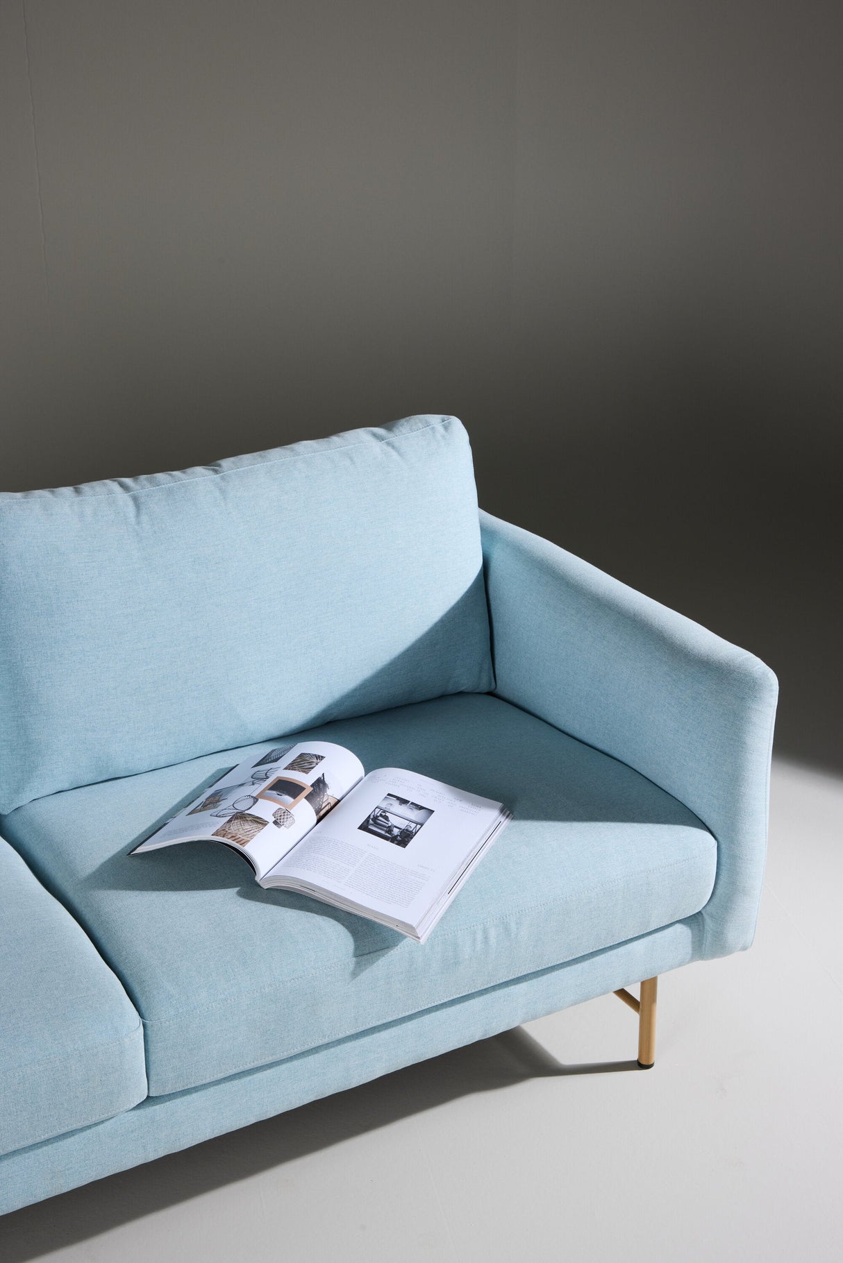 Sky 3 - Sitzer Sofa - blau/Polyester - 3 - Sitzer Sofas - ALVAHOME