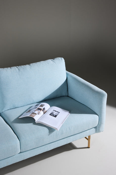 Sky 3 - Sitzer Sofa - blau/Polyester - 3 - Sitzer Sofas - ALVAHOME