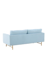 Sky 3 - Sitzer Sofa - blau/Polyester - 3 - Sitzer Sofas - ALVAHOME